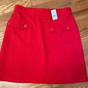 NWT Red Loft Skirt
